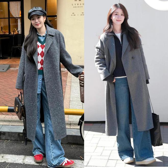 “大衣+平底鞋”减龄洋气又高级这才是40+女生该有的时髦穿搭(图6)