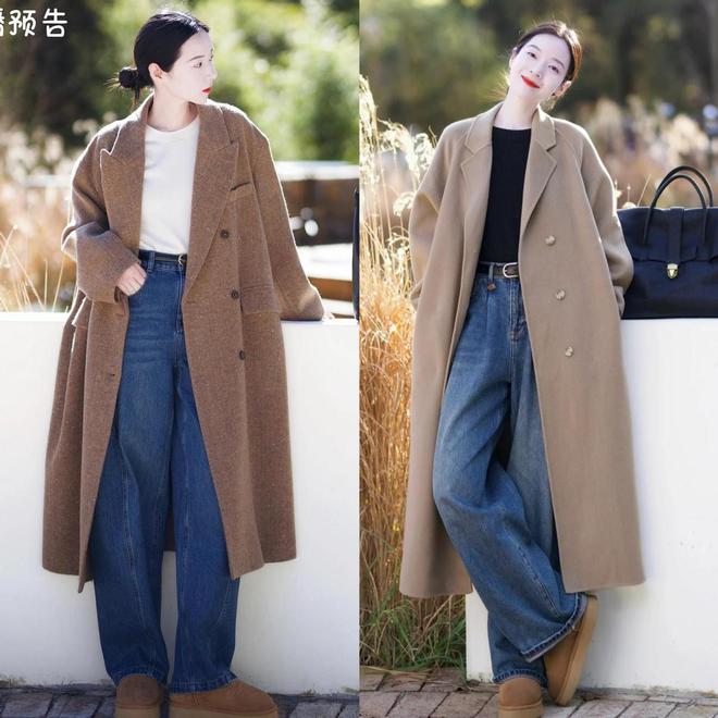 “大衣+平底鞋”减龄洋气又高级这才是40+女生该有的时髦穿搭(图7)