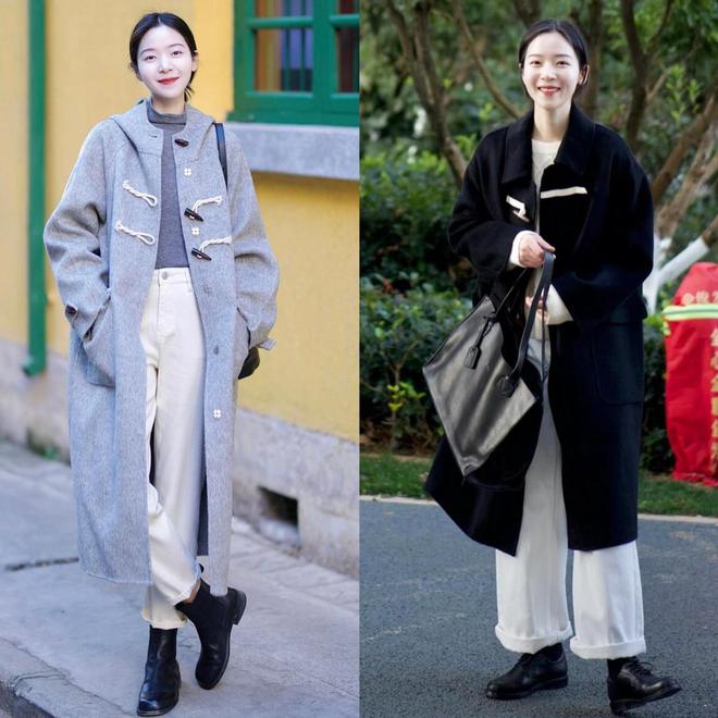 “大衣+平底鞋”减龄洋气又高级这才是40+女生该有的时髦穿搭(图12)